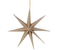 Vánoční hvězda na zavěšení P.50 cm, přírodní hnědá