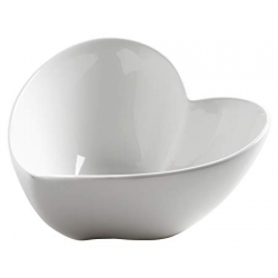 Miska srdce White Basic, 11 cm
