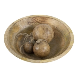 Ozdoba dřevěná koule 7cm