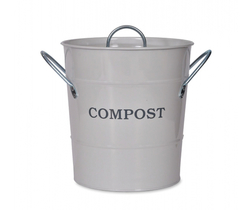 Kyblík na kompost 3,5l, světle šedý
