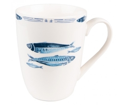 Porcelánový hrnek s rybkami Fish Blue