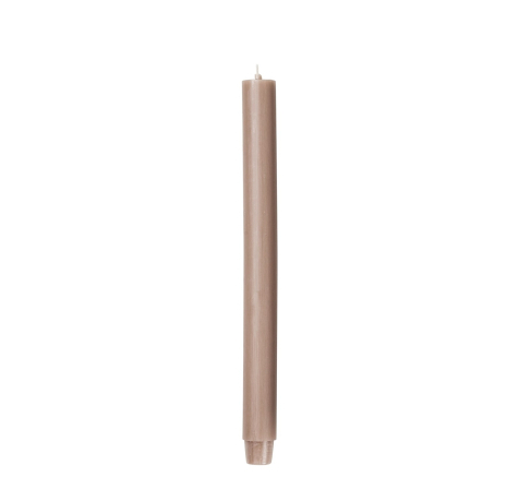 Svíčka kulatá dlouhá 2,6 cm - světlý len
